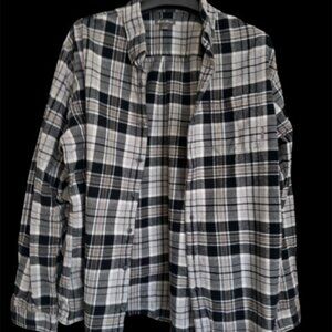 Eddie Bauer Plaid button shirt  size TXL 100% cotton